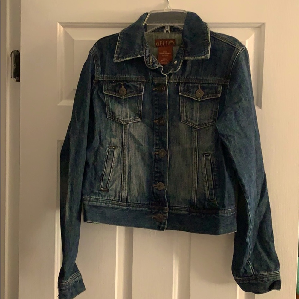 Jean jacket, size large